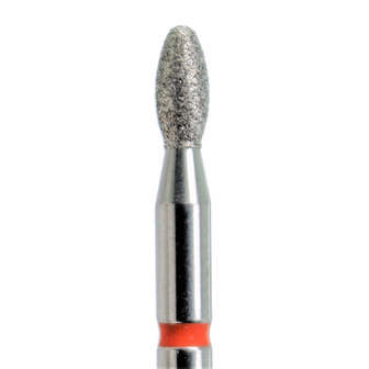 KMIZ Diamond Nail Drill Bit Flame Short Soft 2.3mm 5.0mm)