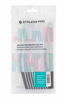 STALEKS Files For Half Moon Base Extra Soft Thick 10 pcs 100 grit 