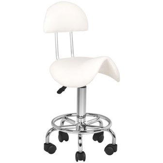 Cosmetische stoel, ergonomisch 6001 Wit