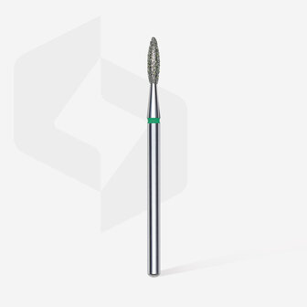 STALEKS Diamond Nail Drill Bit Flame Green 2.1mm 8mm