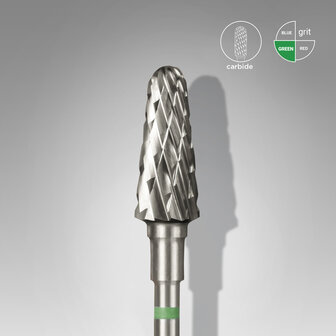 STALEKS Carbide Nail Drill Bit Frustum Green 6mm-14mm