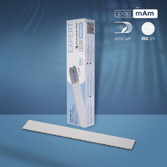 STALEKS Disposable PapmAm Files For Straight Nail File 150 grit 50 pcs