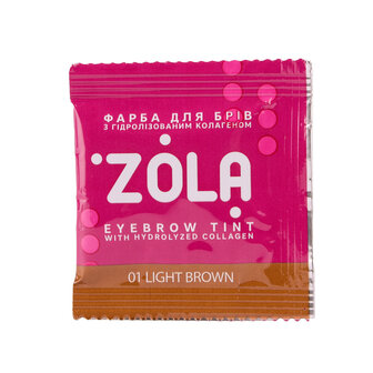 ZOLA Eyebrow Tint Sachet 01&ndash; Light Brown