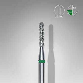 Diamant Frees Bitje Cilinder-Rond Groen Diameter 1.4mm lengte 8mm