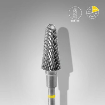 STALEKS Carbide Frees Bitje Conus Geel 6.0mm-14mm