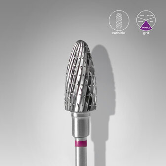 STALEKS Carbide Frees Bitje Conus-Corn Violet 6.0mm 14mm