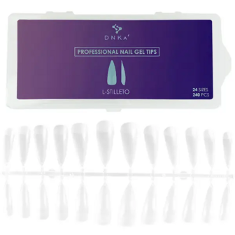 DNKa&#039; Professional Nail Gel Tips L-Stilleto 240pcs