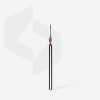 STALEKS Diamond Nail Drill Bit Flame Mini Red 1.0mm  3mm