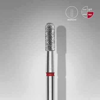 STALEKS Diamant Frees Bitje Cilinder-Rond Rood 2.3mm 6.5mm