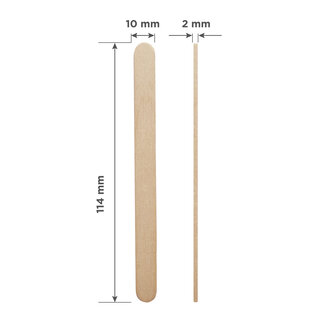 STALEKS Houten Waxapplicatorstick EXPERT 114&times;10 mm