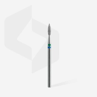 STALEKS Diamond Nail Drill Bit DUO Flame Blue/Green 2.1mm 8mm