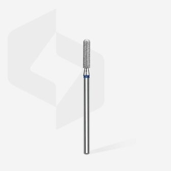 STALEKS Diamond Nail Drill Bit Rounded Cylinder Blue  2.5 mm 10 mm