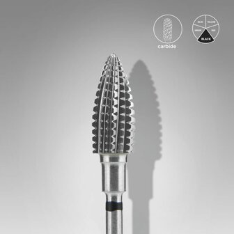 STALEKS Carbide Frees Bitje Pine Cone Zwart 6mm 14mm