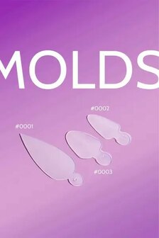 DNKa&#039; Profesionele Nail Molds (voor smile line) #0001 36 stuks