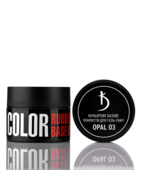 KODI Color Rubber Base Gel &quot;Opal&quot; Nr.03 12ml (in jar)