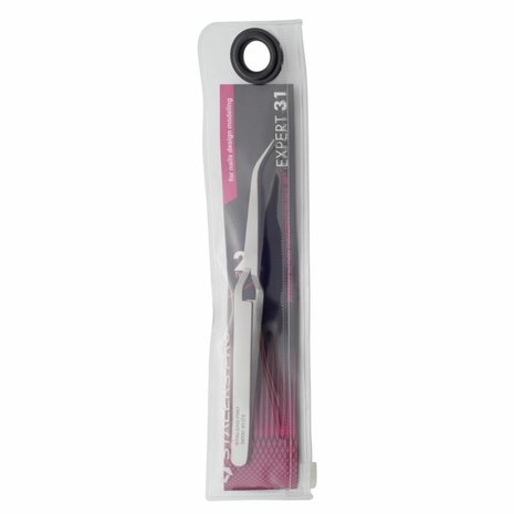 STALEKS Reverse Action Tweezers For Nail Art EXPERT 31 TYPE 2