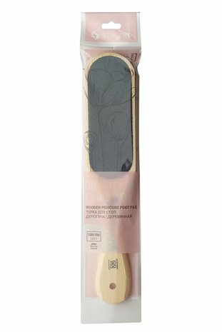 STALEKS Wooden Foot File 100/180 BEAUTY & CARE 10 TYPE 1 