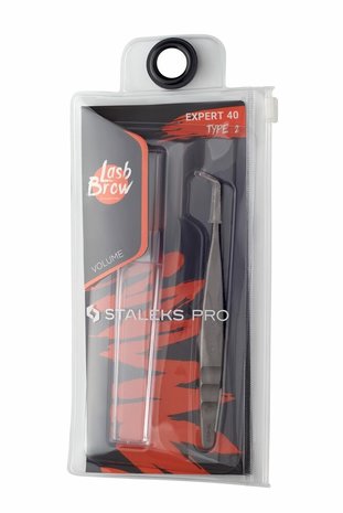 STALEKS Professional Eyelash Tweezers EXPERT 40 TYPE 2 