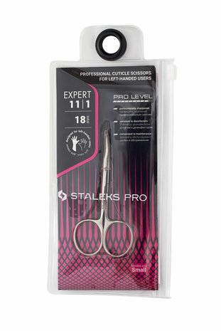 STALEKS Professional Cuticle Scissors For Left-Handed Users EXPERT 11 TYPE 1