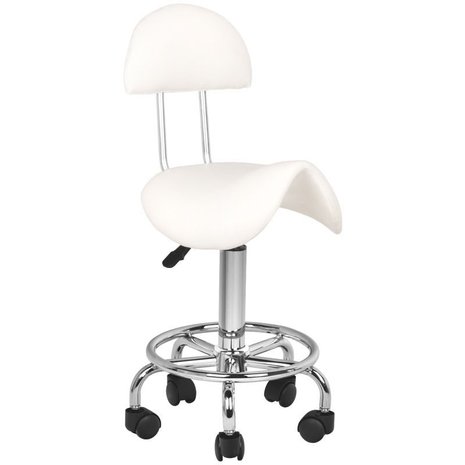 Saddle stool ergonomic 6001 White