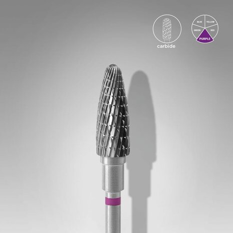 STALEKS Carbide Nail Drill Bit Corn Purple 5mm-13mm