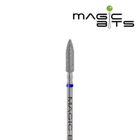 MAGIC BITS Diamant freesbitje torpedo - medium (blauw), 3.1 mm