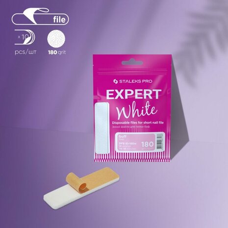 STALEKS White Disposable Files For Short File EXPERT 51 180grit 