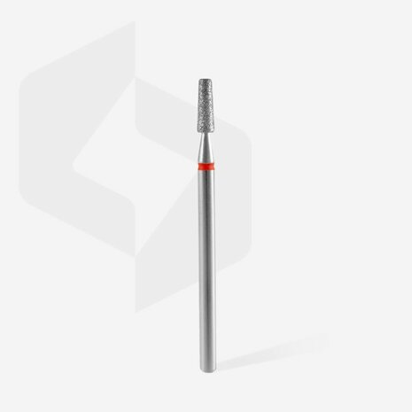 STALEKS Diamond Nail Drill Bit Frustum Red 2.5mm 8mm