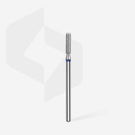 STALEKS Diamond Nail Drill Bit Rounded Cylinder Blue  2.3mm 6.5mm