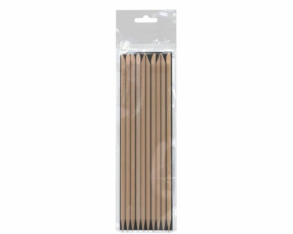 STALEKS Orange Houten Stokjes 10 stuks 15 cm