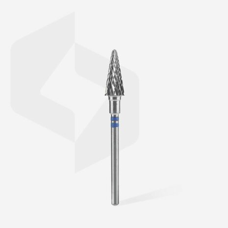 STALEKS Carbide Nail Drill Bit For Left-Handed Cone Blue 6 mm 14 mm