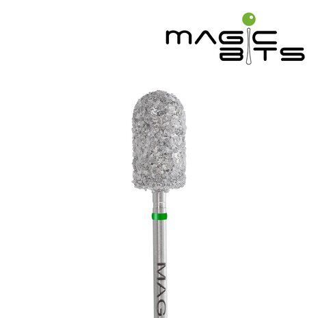 MAGIC BITS Pedicure Cilinder Bitje (Grof - Groen) 8mm