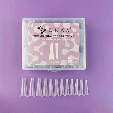 DNKa' Reusable Upper Nail Forms "Monroe" 120 pieces