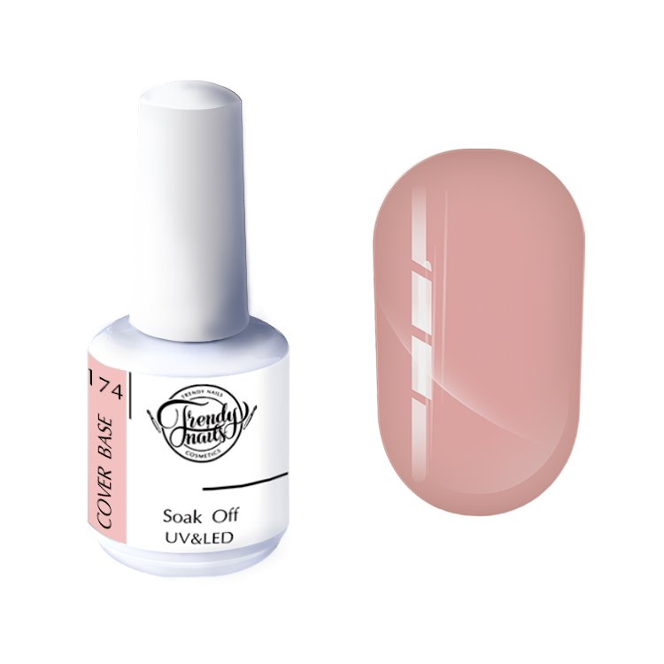 Cover base 174, Trendy Nails 15ml - SimDi Beauty