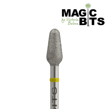 MAGIC BITS Diamant Freesbitje Button Super Zacht Geel 4.0mm - SimDi Beauty