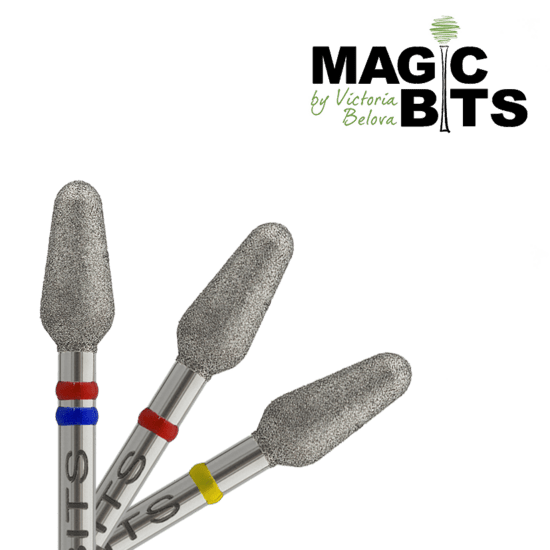 MAGIC BITS Diamant Freesbitje Button Super Zacht Geel 4.0mm - SimDi Beauty