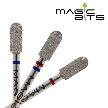 MAGIC BITS Diamant Freesbitje Cilinder Zacht - rood 4.0mm - SimDi Beauty