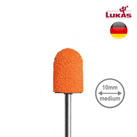 Slijpkapje LUKAS Podo Oranje 10 mm 10 stuks MEDIUM - SimDi Beauty